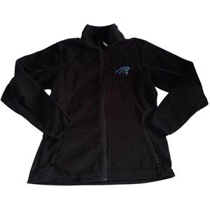Carolina Panthers Black Fleece Jacket with Embroidered Logo Sz L